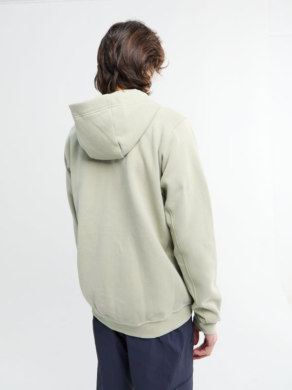Stoy Emblem Fleece Full-Zip Hoody In Habitat