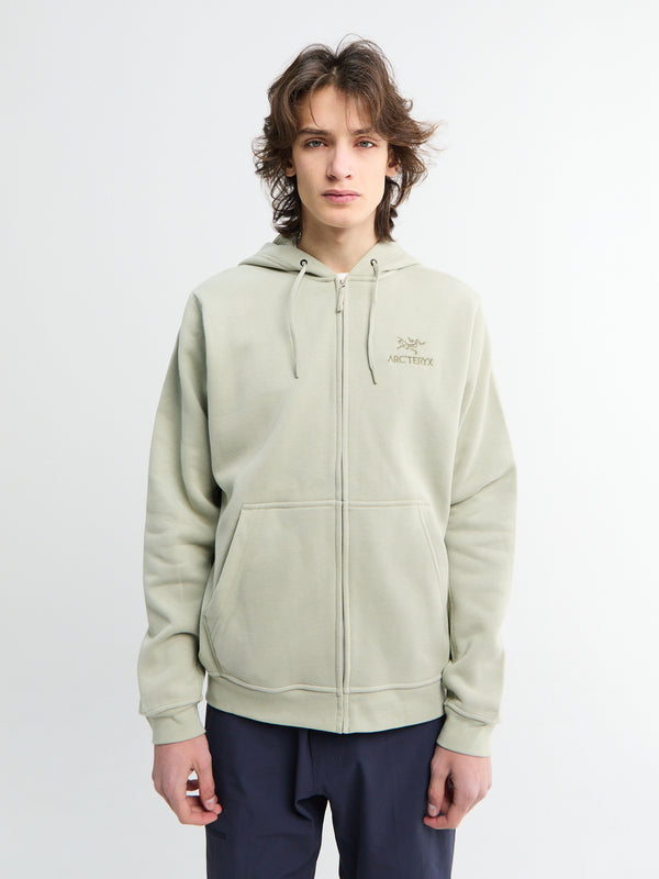stoy Emblem Fleece Full-Zip Hoody in Habitat
