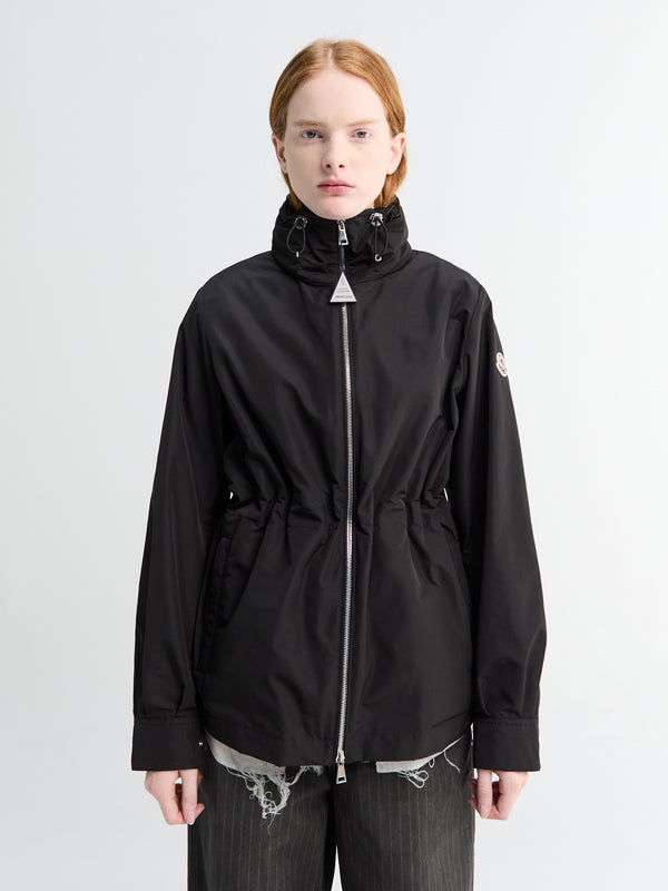 Stoy Enette Hooded Short Parka Jacket In Black