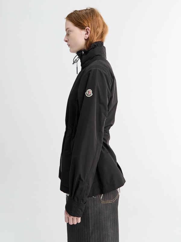 Stoy Enette Hooded Short Parka Jacket In Black