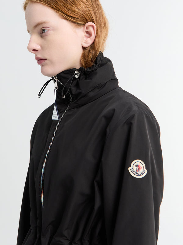 Stoy Enette Hooded Short Parka Jacket In Black