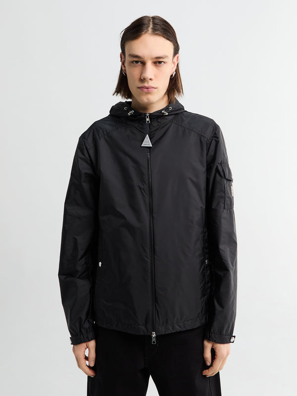 stoy Etiache Hooded Rain Jacket in Black