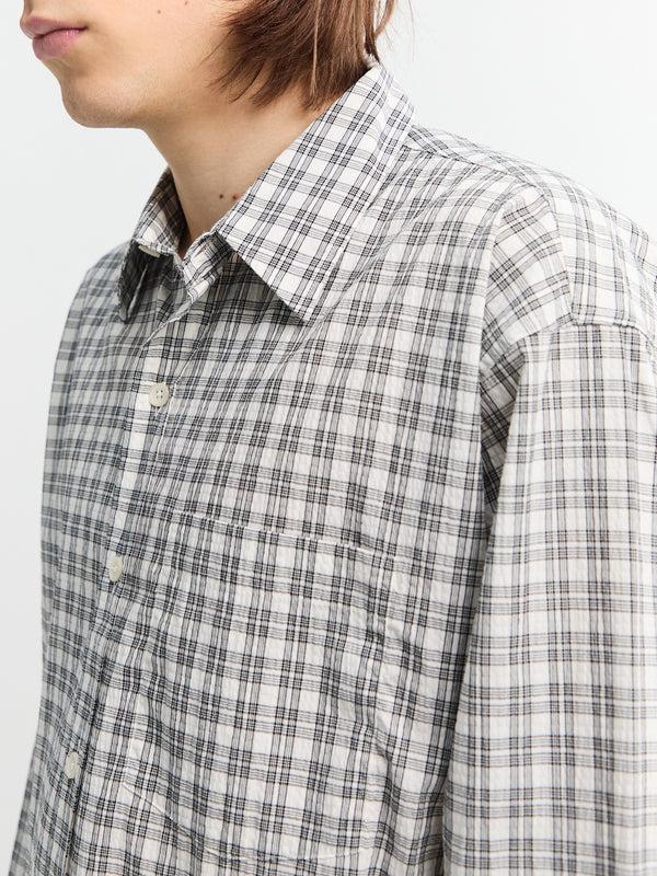 Stoy Executive Shirt In Off White Check