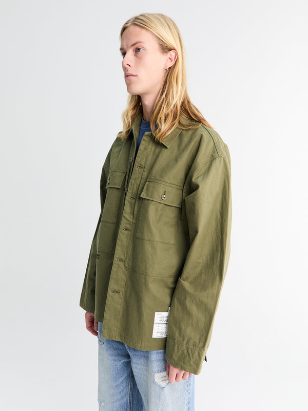 Stoy Fatique Shirt In Olive Drab
