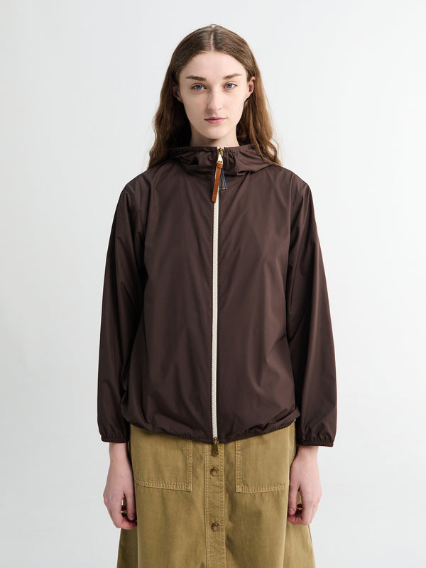 stoy Fegeos Hooded Jacket in Brown