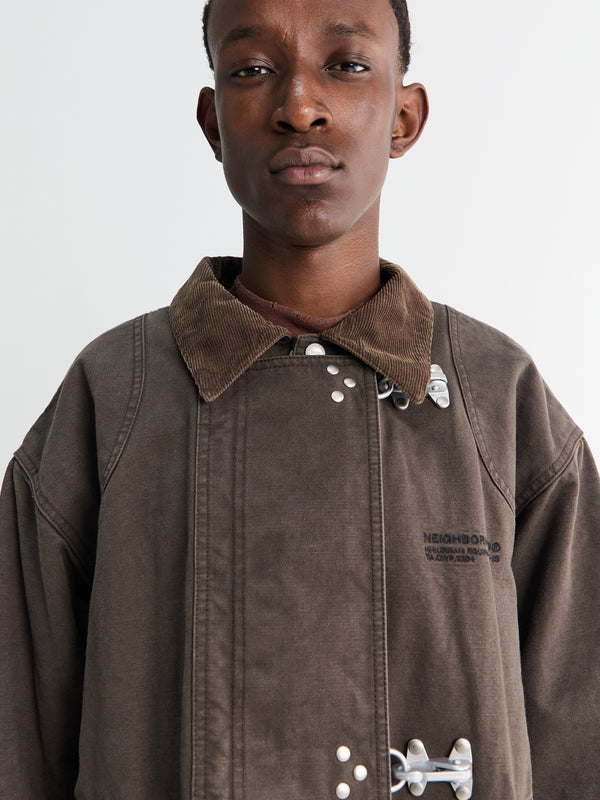 Stoy Fireman Jacket In Brown