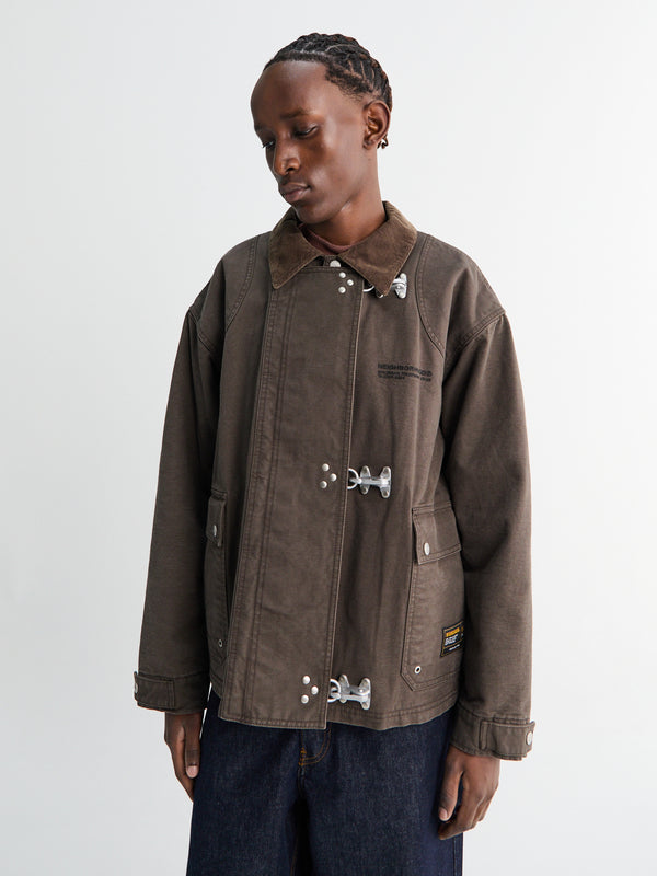 Stoy Fireman Jacket In Brown