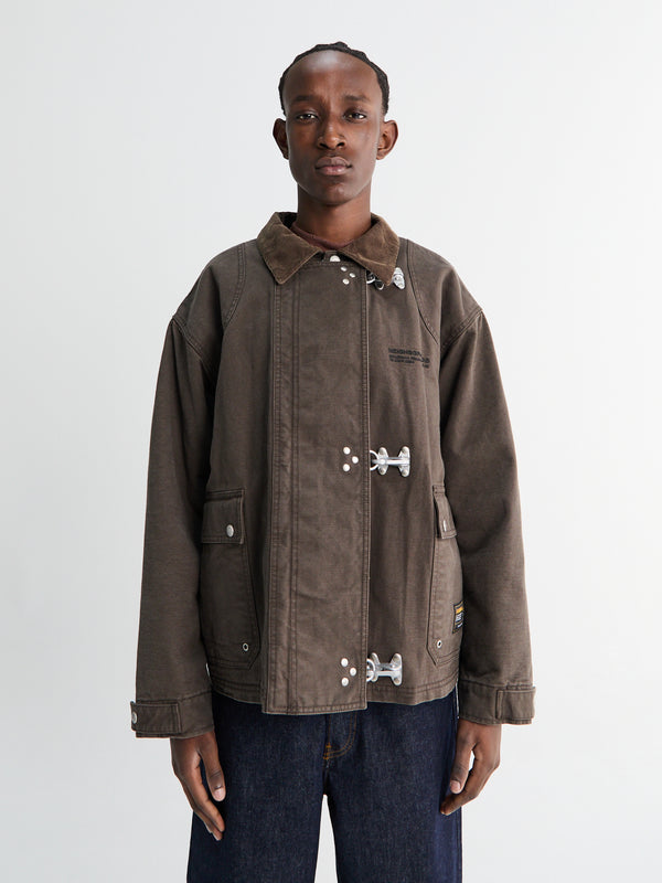 stoy Fireman Jacket in Brown