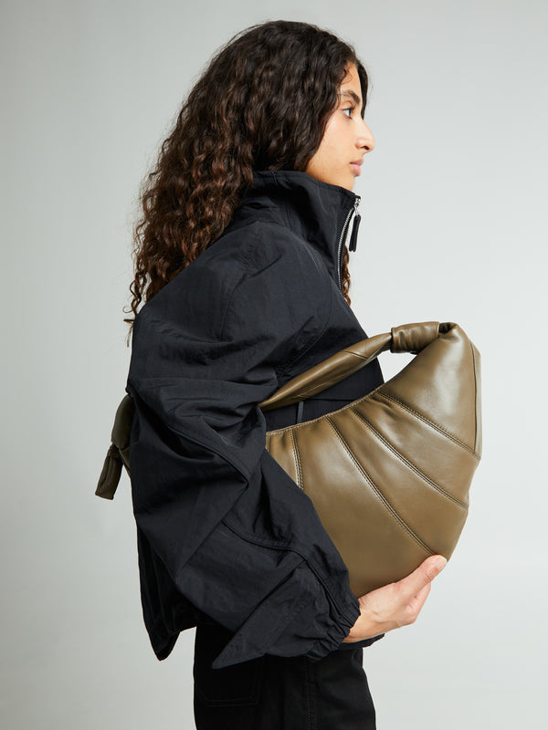 Stoy Fortune Croissant Bag In Dark Khaki