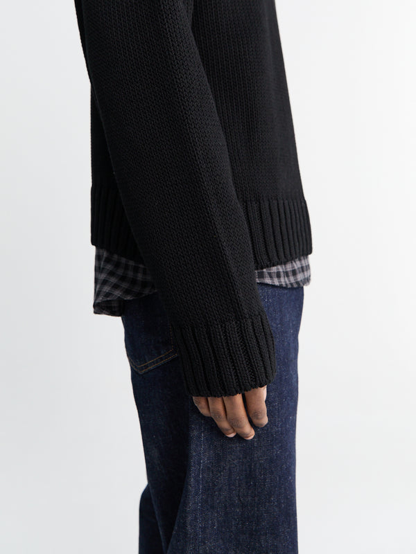 Stoy Frederik Cotton Sweater In Black