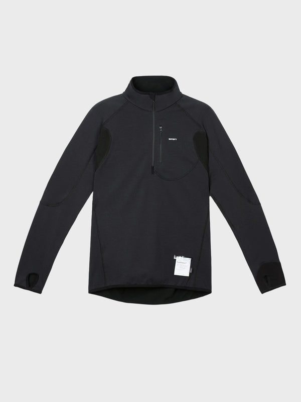 stoy FuzzFleece Half-Zip in Black