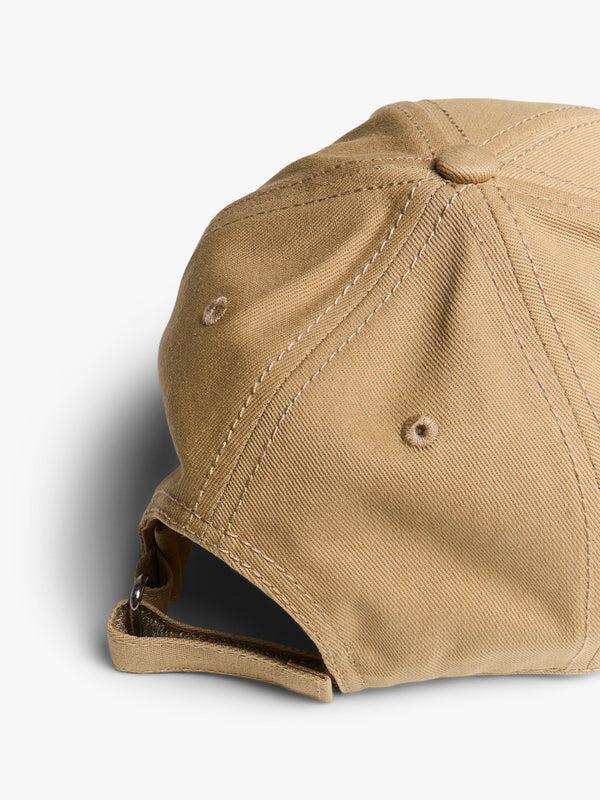Stoy Gabardine Baseball Cap In Beige