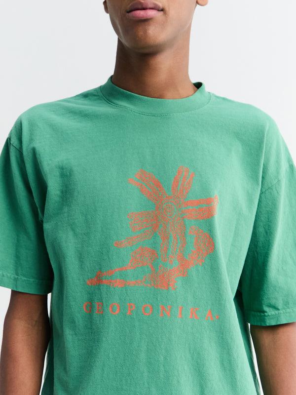 Stoy Geoponika Short-Sleeved T-shirt In Green
