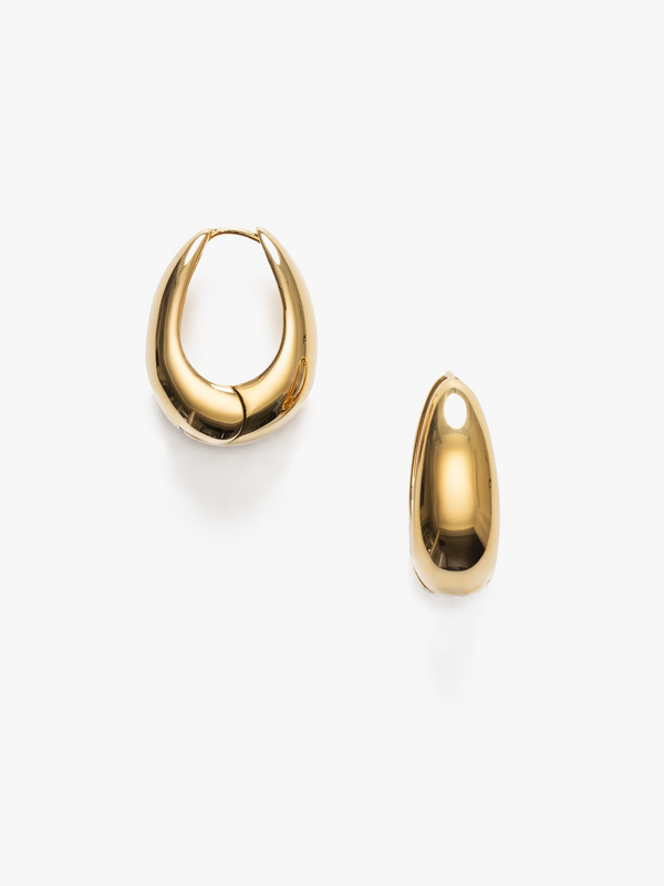 stoy Golden Curve Hoops Bold in Gold