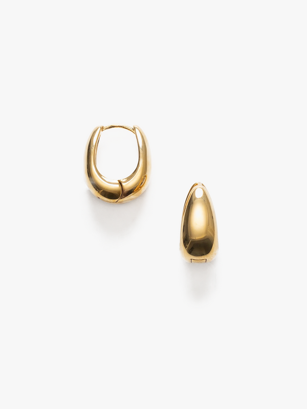 stoy Golden Curve Hoops Petit in Gold
