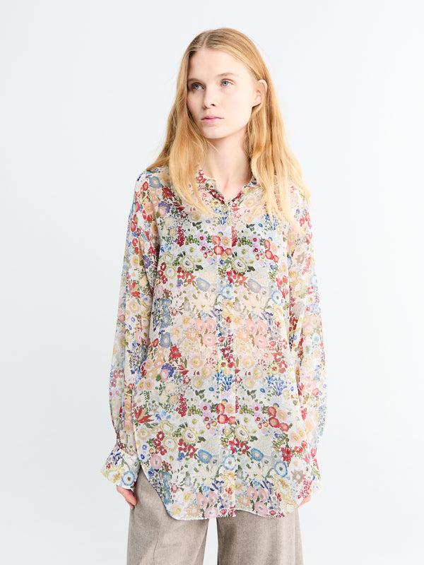 stoy Goya Top in Cream Multi