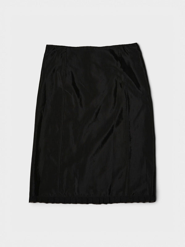 Stoy H-Line Laced Midi Skirt In Black