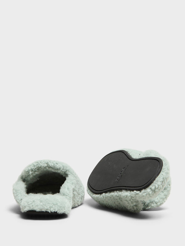 Stoy Home Slippers In Teal