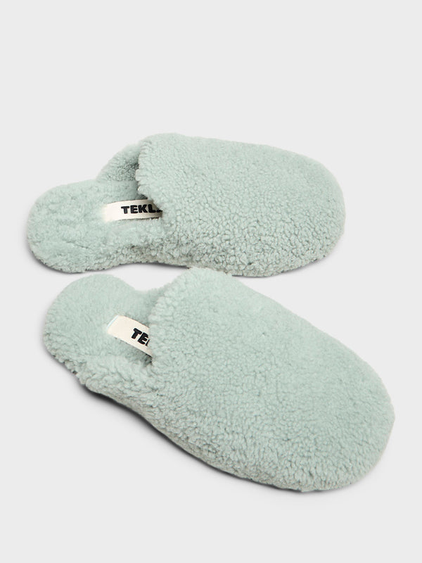 Stoy Home Slippers In Teal