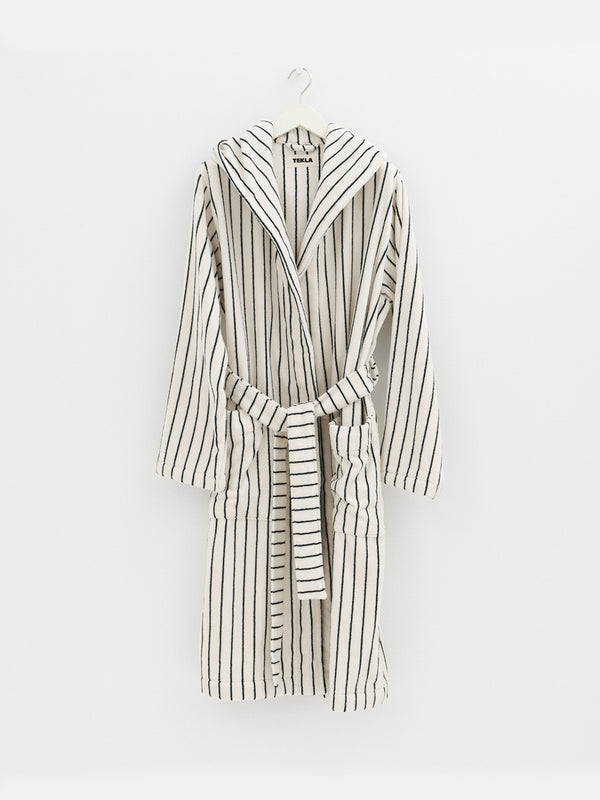 stoy Hooded Bathrobe in Racing Green