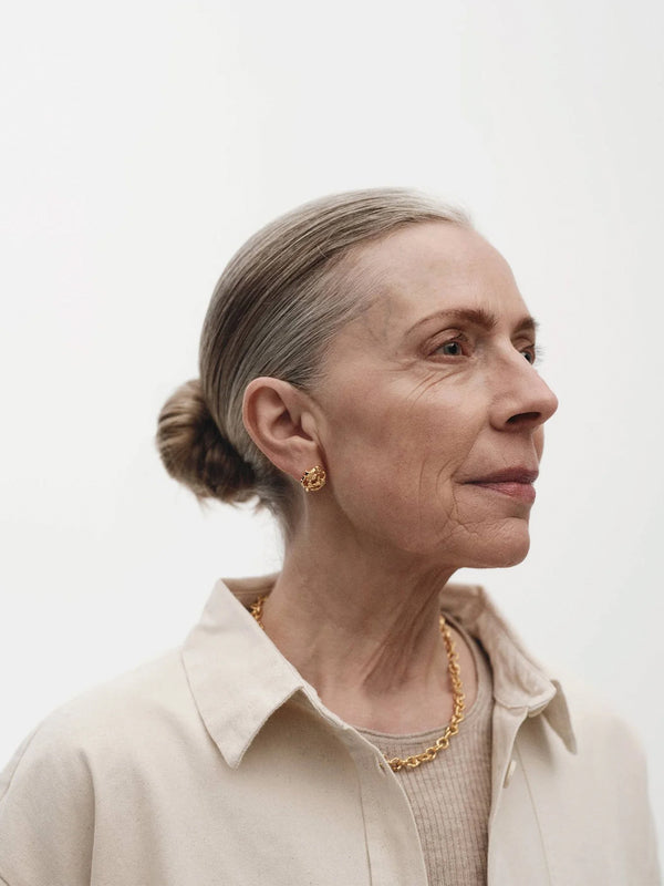 Stoy Ingeborg Earrings With Gold Plating