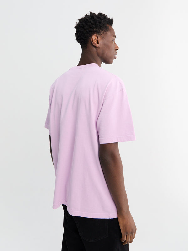 Stoy Italic Logo T-Shirt In Pink