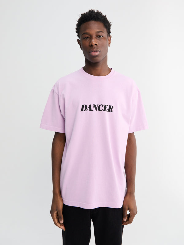 stoy Italic Logo T-Shirt in Pink