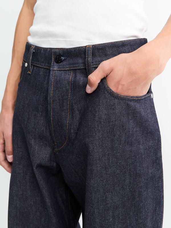 Stoy J100006 Indigo Denim Trousers In Blue Raw