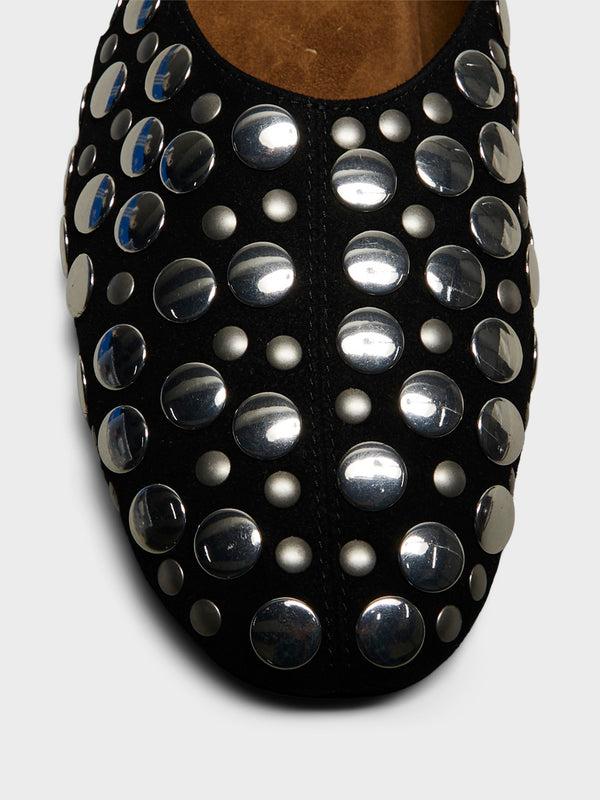 Stoy Jane Flat With Studs In Black