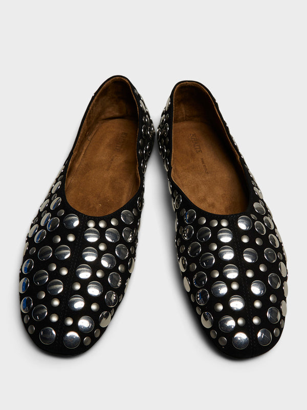Stoy Jane Flat With Studs In Black