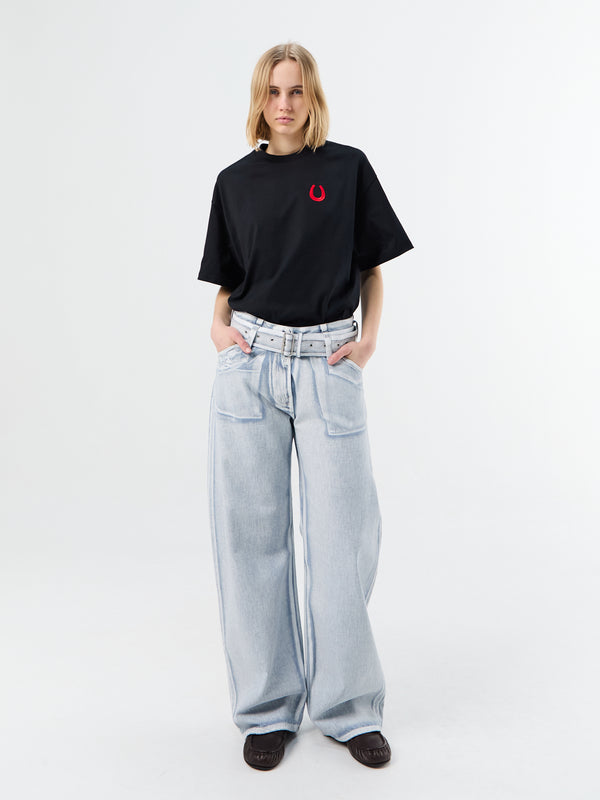 Stoy Jeans In Blue And White