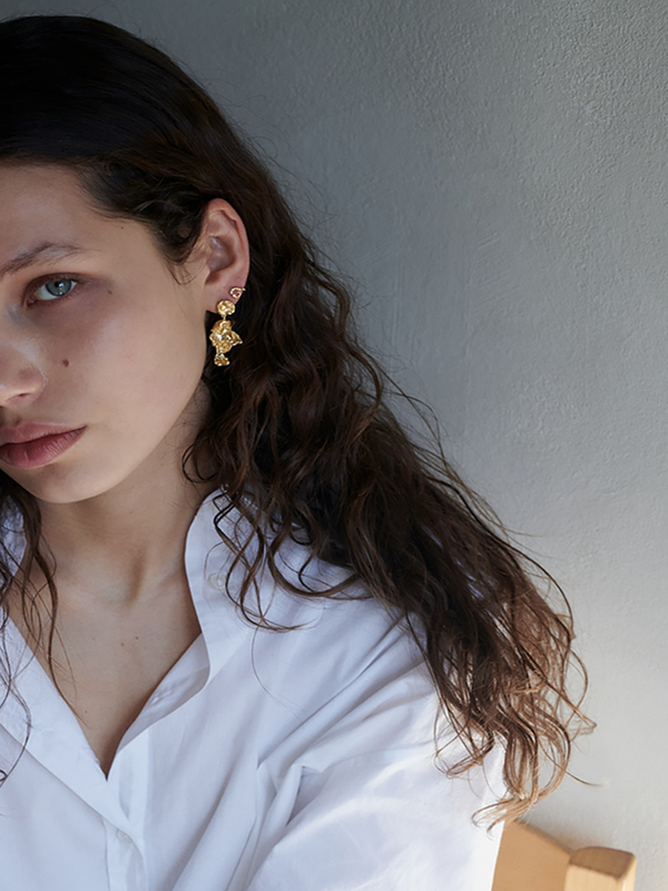 Stoy Kirsten Earring With Gold Plating