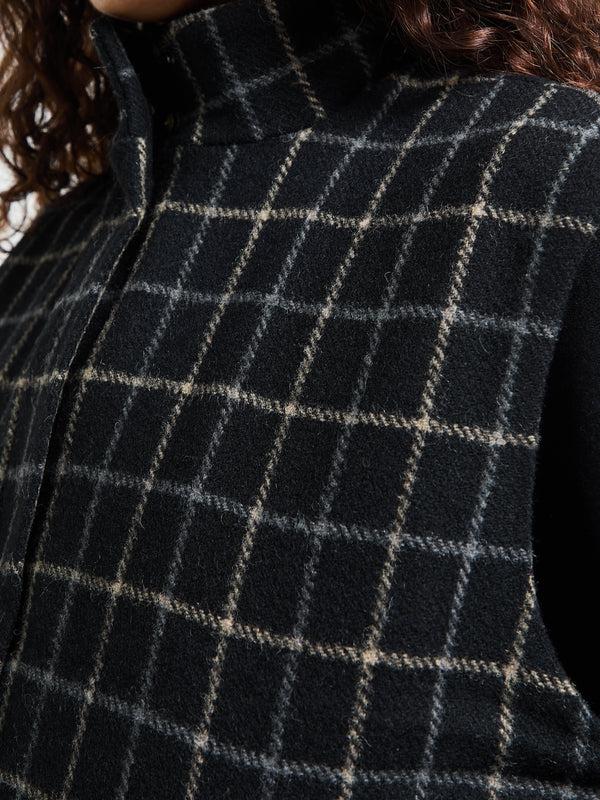 Stoy Kjellerup Wool Quilted Vest In Black