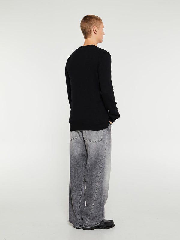 Stoy Knit Pullover In Black