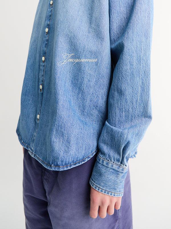 Stoy La Chemise De Nimes Simon Shirt In Blue Tabac