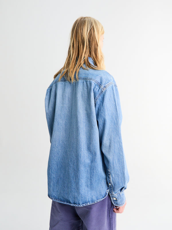 Stoy La Chemise De Nimes Simon Shirt In Blue Tabac