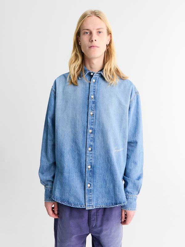 stoy La Chemise De Nimes Simon Shirt in Blue Tabac