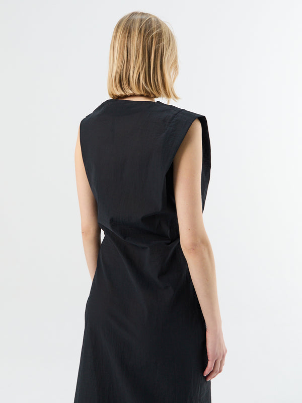 Stoy La Robe Drap Dress In Black