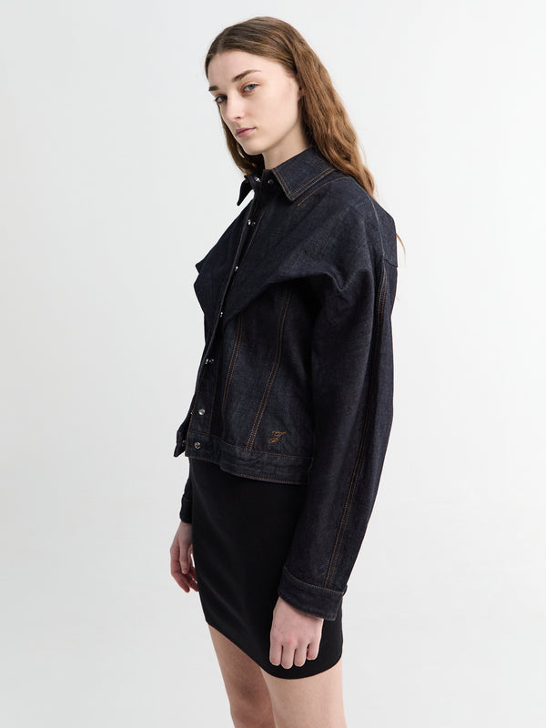 Stoy La Veste Chale In Dark Navy
