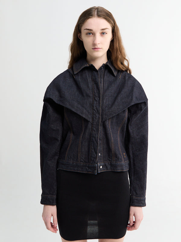 stoy La Veste Chale in Dark Navy