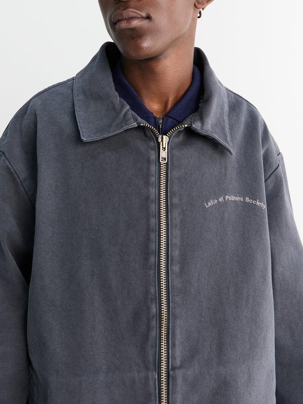 Stoy Lake Zip Jacket In Charcoal