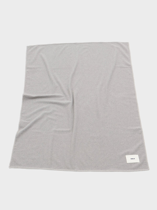 Stoy Lambswool Blanket In Ash