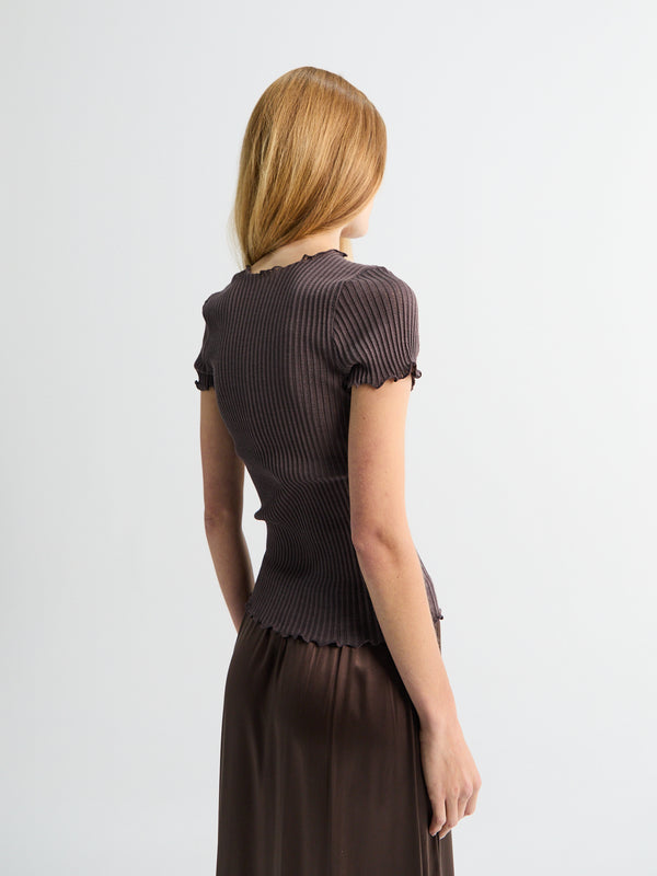 Stoy Lana Seta Operatino Top In Taupe