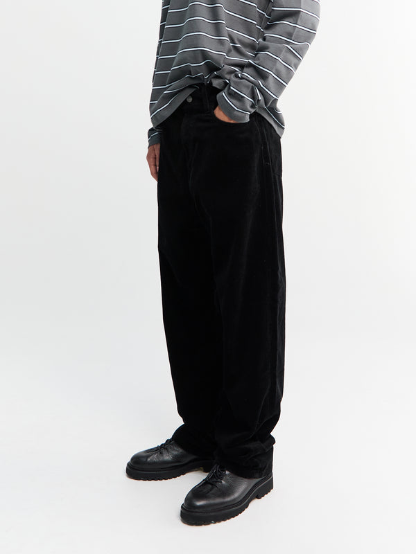 Stoy Landon Pant 'Coventry' Corduroy In Black Rinsed