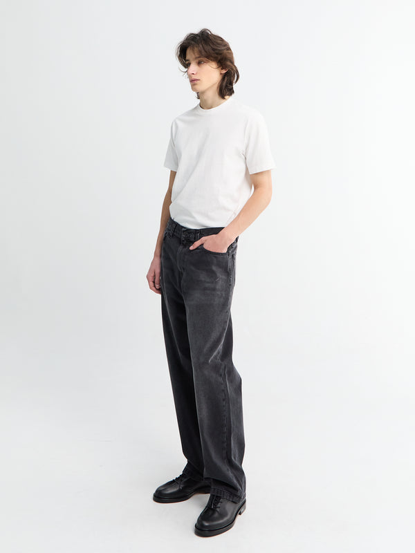 Stoy Landon Pant In Black Worn Bleached