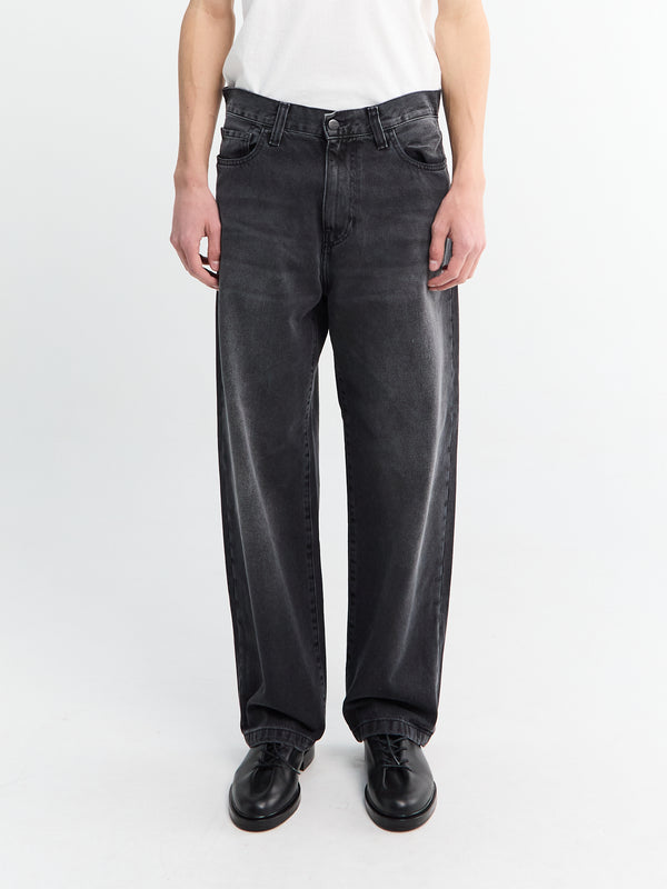 Stoy Landon Pant In Black Worn Bleached
