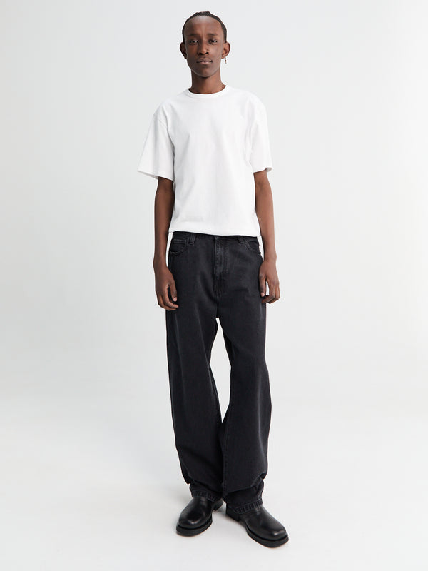 stoy Landon Pants in Black Stone Washed
