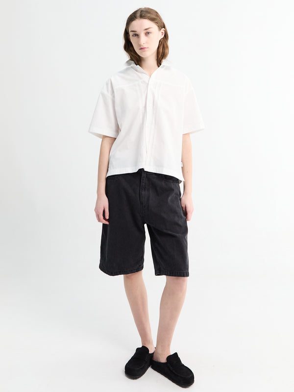 Stoy Landon Short In Black Stone Wash