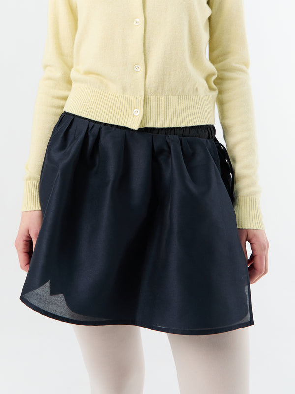 Stoy Layered Volume Skirt In Navy