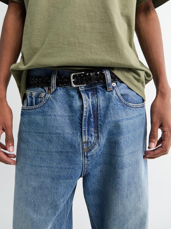 Stoy Le De-Nimes Droit In Blue And Tabac